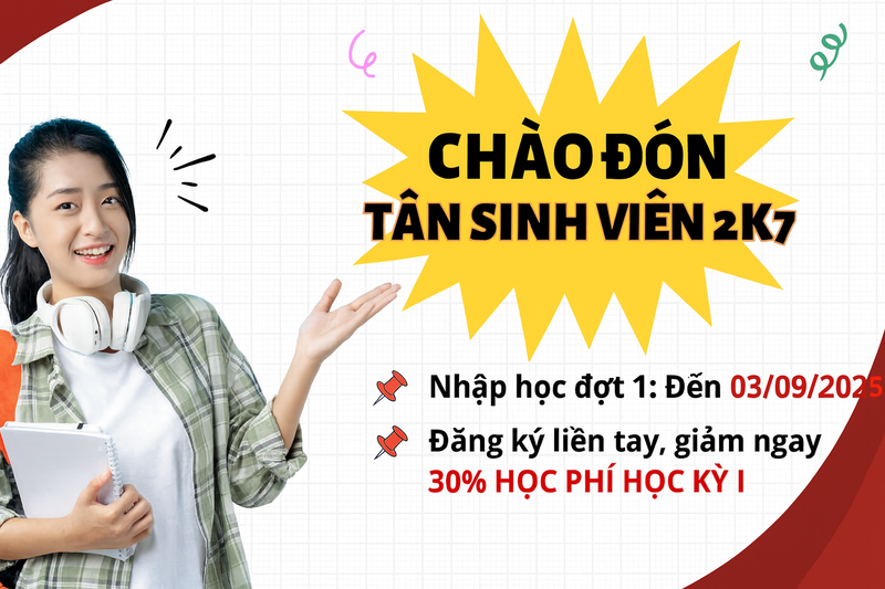 Trường Cao đẳng CNTT Chuyên nghiệp hoàn tất nhập học đợt 1 năm 2025